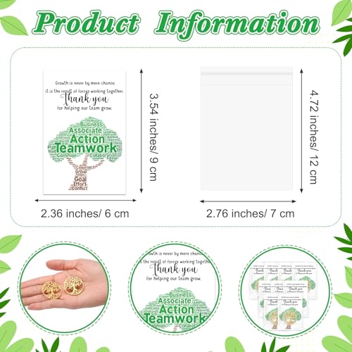 Image of Employee Appreciation Gifts Team Pins for Coworkers Bulk Inspirational Lapel Pin with Thank You Cards Organza Bags Team Appreciation for Back to School Office Staff Coworker