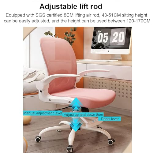 Chaise de bureau ergonomique en maille avec appuie-bras basculable - 6