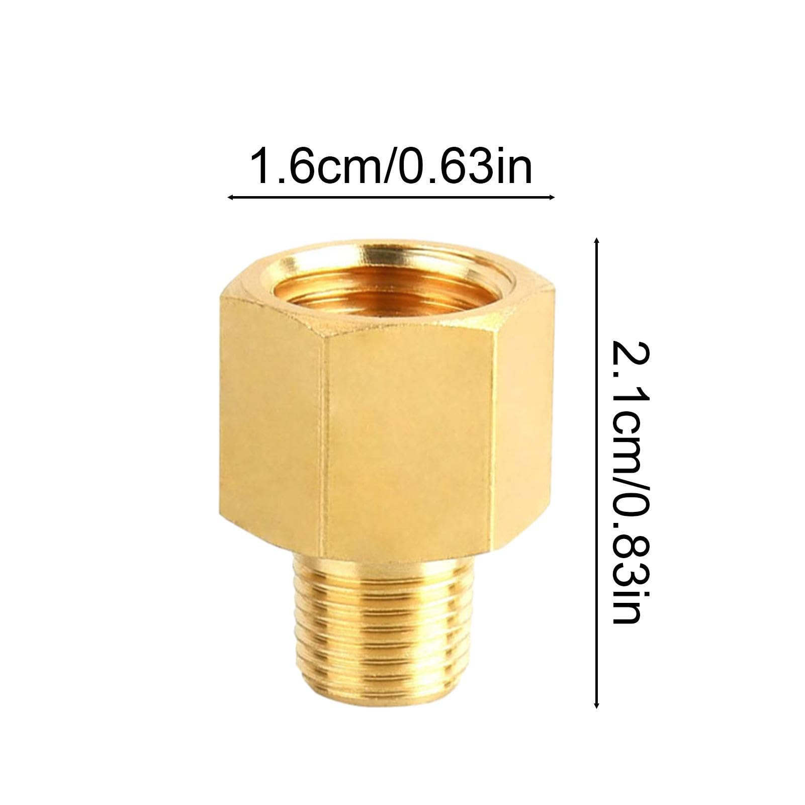 Riduttore Filettatura 1/8 A 1/4 Adattatore NPT Da 1/8 A 1/4 In Ottone - Riduttore Per Tubi, Resistente Al Calore Adattatore Universale - Foto 4