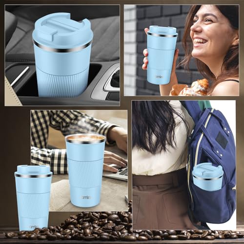 KETIEE Kaffeebecher to go,510ml Thermobecher Kaffee-to-go,Kaffeebecher Thermo,Doppelwandig Reisebecher Travel Mug… – Ansicht 5