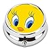 Tweety Bird Custom Fashion Pill Box Medicine Tablet Holder Organizer Case for Pocket or Purse