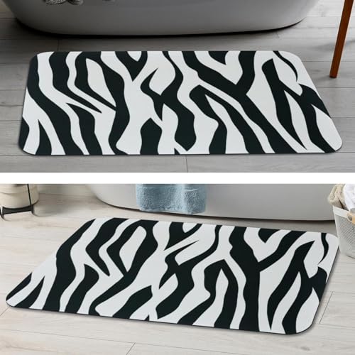 Tapis de bain léopard absorbant à séchage rapide pour sortie de baignoire - 7