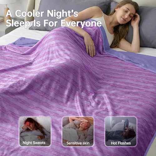 Image of Guohaoi Cooling Blanket for Hot Sleepers and Night Sweats 50 inchx70 inch Twin Size