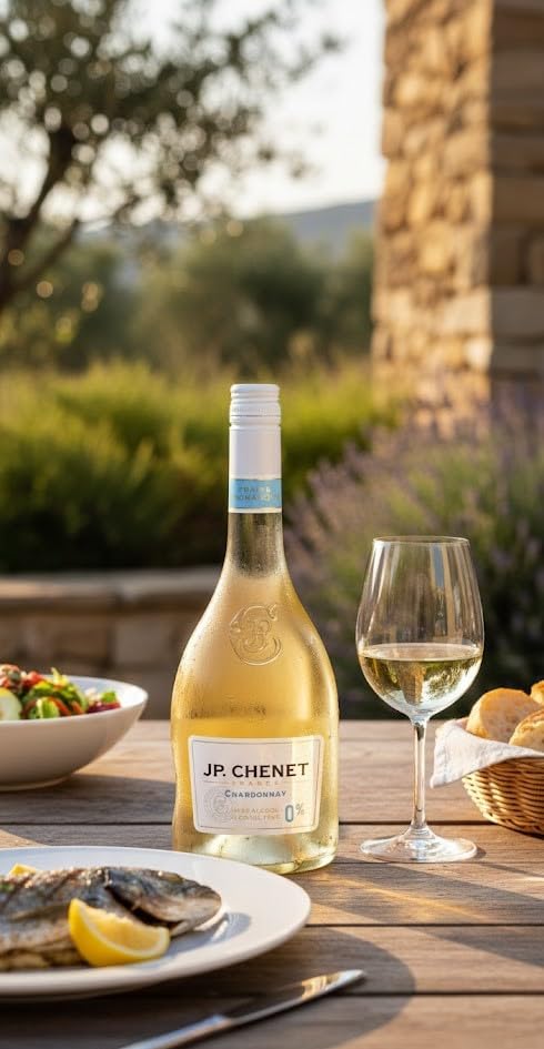 Chardonnay vin blanc sans alcool JP Chenet pour trinquer sans complexe