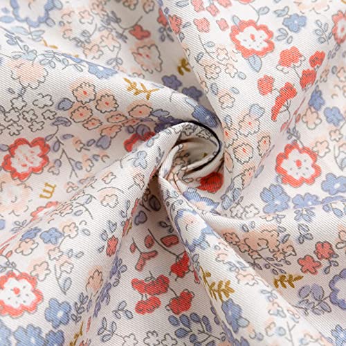 Image of Curipeer Toddler Girls Long Sleeve Shirt, Smocked Blouse, 6M-6Years | Floral Tops, Soft Lightweight Cotton, Spring and Fall Casual Wear, Little and Baby Girl