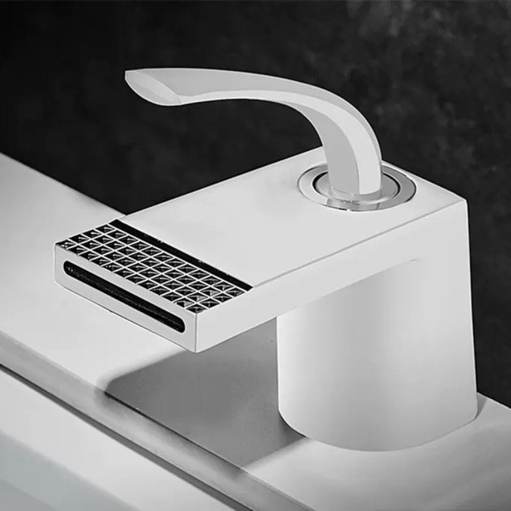 Robinet de salle de bain chaud et froid pour lavabo moderne au style épuré