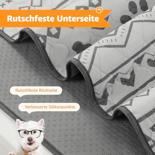 Super saugfähige Welpen unterlagen, 2 waschbare Pipimatten für Hunde, wasserdichte Haustier Urinunterlagen für Welpen, alte oder inkontinente Hunde
