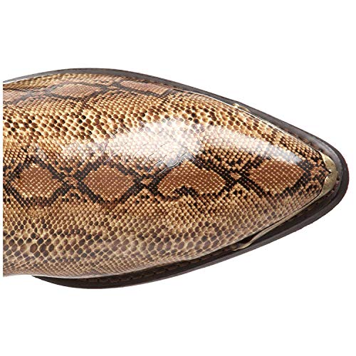 Image of Laredo Men's Python Print Western Boot Pointed Toe Brown 13 EE