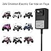 24V Charger for Ride on Toys and Cars,24 Volt Battery Charger for Wrangler SUV Kid Trax Dynacraft Toy Car Jeep ATV Quad Disney Electric Ride-On Charger Accessories with Indicator Light Adapter