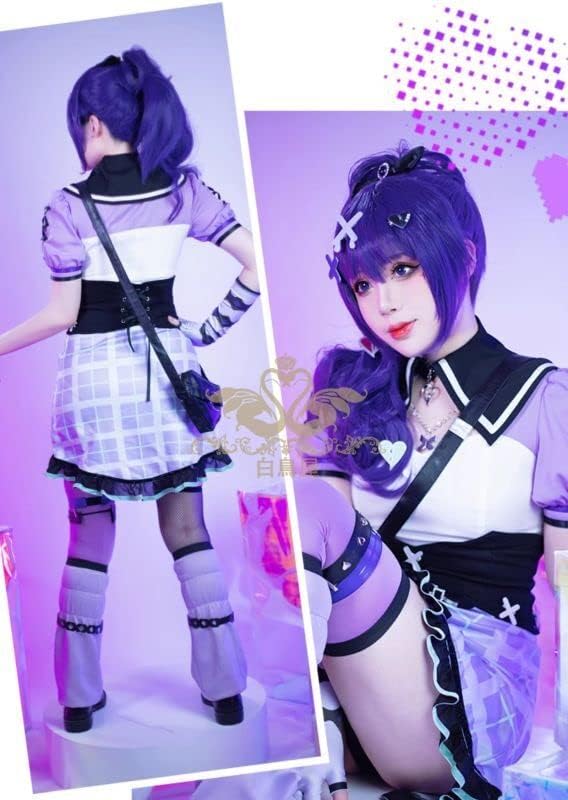AGOSEA 出品 実物撮影 プロセカ 25時 ナイトコードで 朝比奈 まふゆ 日常 【せいせき】 コスプレ衣装
