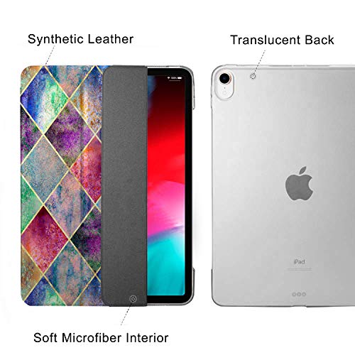 Image of DuraSafe Cases for iPad Pro 12.9 3rd Generation 2018 PC Case A1876 MTEL2HN /A MTEM2HN /A A2014 MTFN2HN /A MTFQ2HN /A A1983 MTHN2HN /A MTHU2HN /A MTJA2HN /A MTJ02HN /A MTJN2HN /A - Diamond Grid