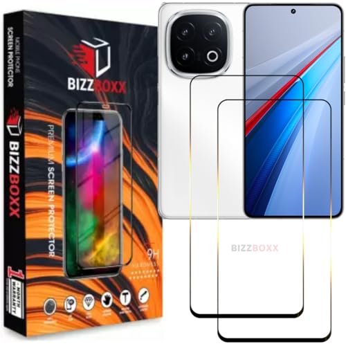 Image of Compatible With iQOO 13 5G Tempered Glass Screen Protector Guard With Precise Edges - High Definition, Shatterproof, Easy Install, Fingerprint Working Screen Guard (iQOO 13) - Pack of 2