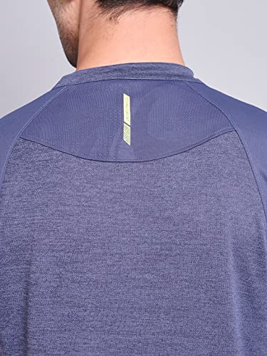Image of TECHNOSPORT Men's Polyester Slim Fit T-Shirt
