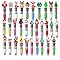 NHDDGR 30 Penne Multicolore Natalizie, Penna Multicolore 4 Colori Set di Penne a Sfera con Adorabili Animali Natalizie Kawaii, 4-in-1 Penne Gadget Compleanno Bambini Natale per Feste, Regali Bambini