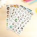 Produktbild BLOUR Nette Karikatur Transparent Tagebuch Notizbuch Aufkleber Korea Briefpapier Kinder Telefon Dekoration Aufkleber6 Pcs