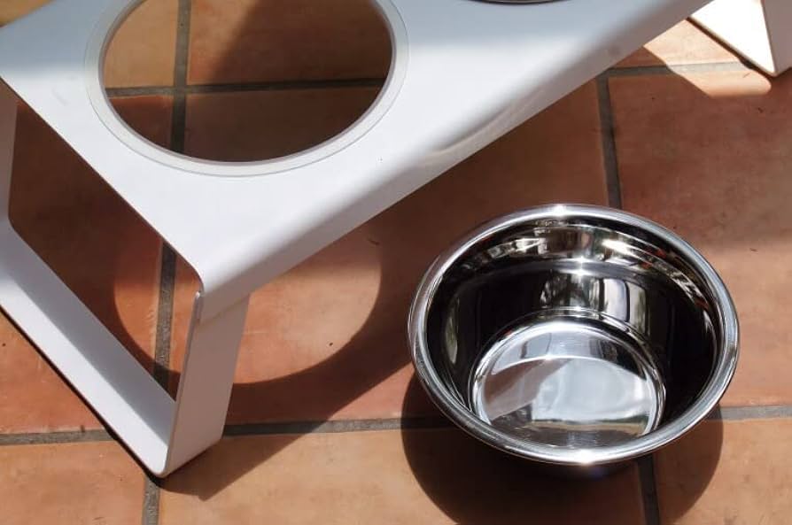 ミアカラ MiaCara フードボール Desco ディスコ グレイ Lサイズ MiaCara】【ミアカラ】・フードボール 【Desco】犬用食器台 L