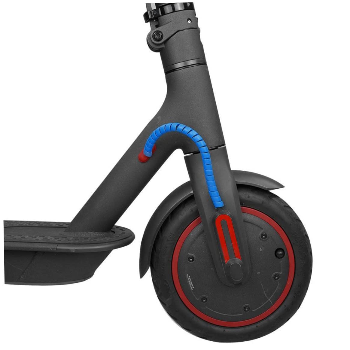 Copertura protettiva per tubo a spirale della linea del freno dello scooter Custodia per cavo per scooter elettrico da 1 m Blu.