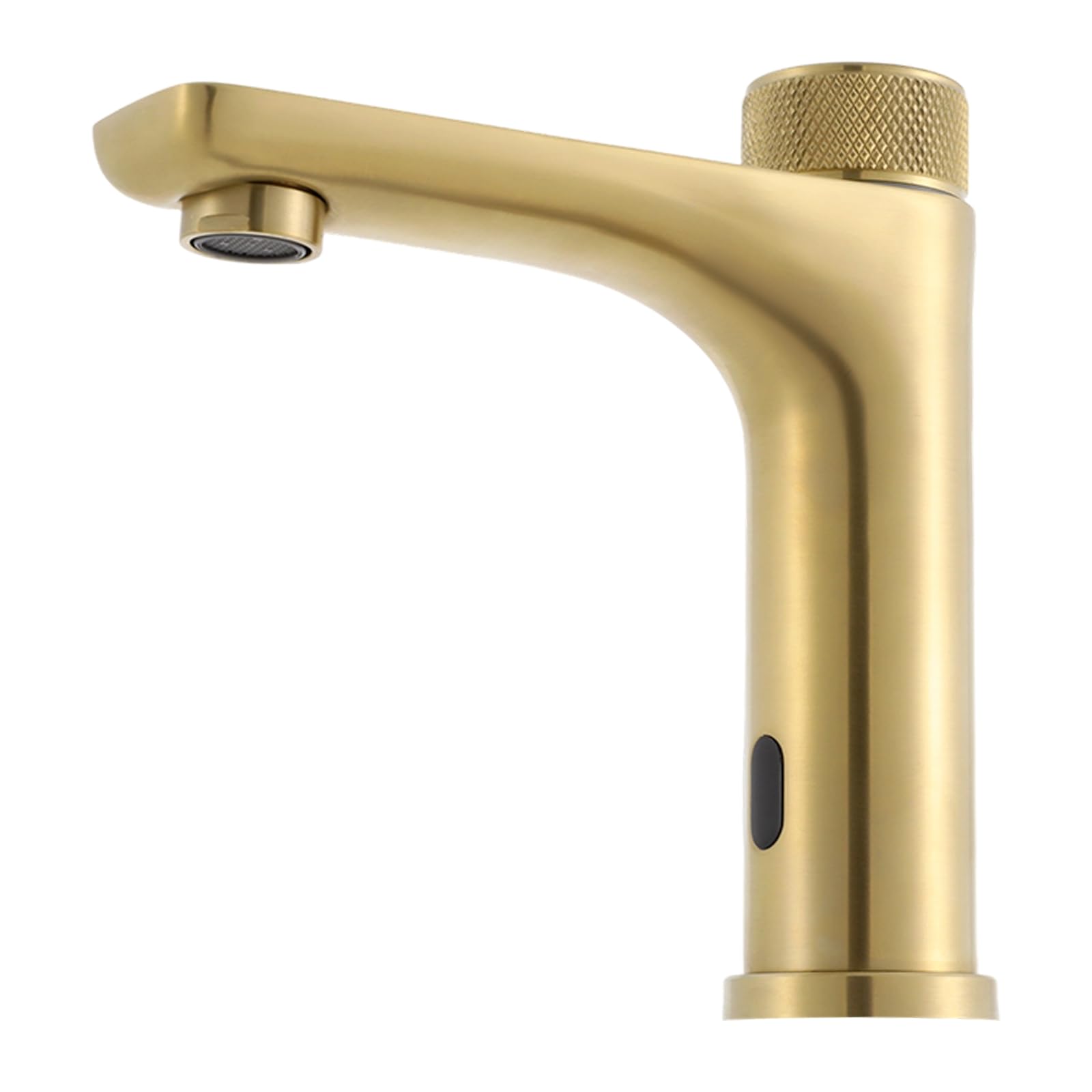 Grifo infrarrojo para baño con sensor, grifo de baño automático sin contacto, grifo de lavabo de inducción mezclador para lavabo, dorado