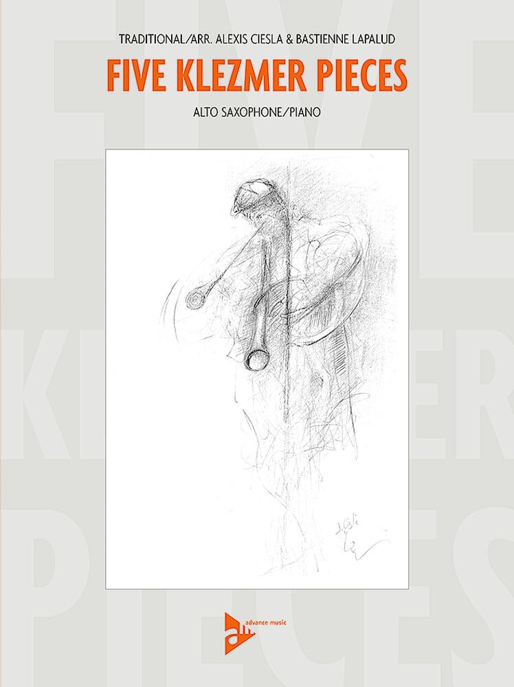 Five Klezmer Pieces saxophone alto piano partition musique traditionnelle recueil