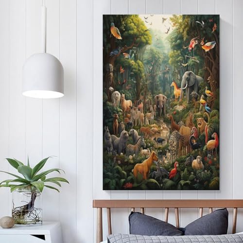 Impression sur Toile Animaux de la Jungle Haute Définition - 5