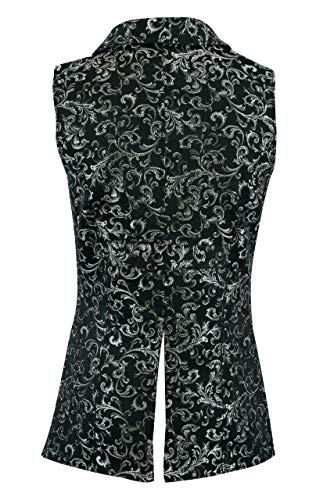 Darkrock Men's Double Breasted GOVERNOR Vest Waistcoat VTG Brocade Gothic Steampunk/Victorian Vest/Cosplay Vest/Jacket2