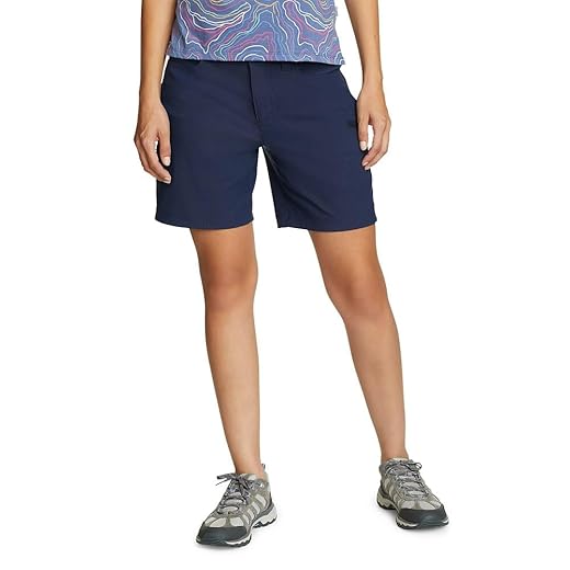 Eddie Bauer Women's Rainier Shorts, Med Indigo Rainier, 12