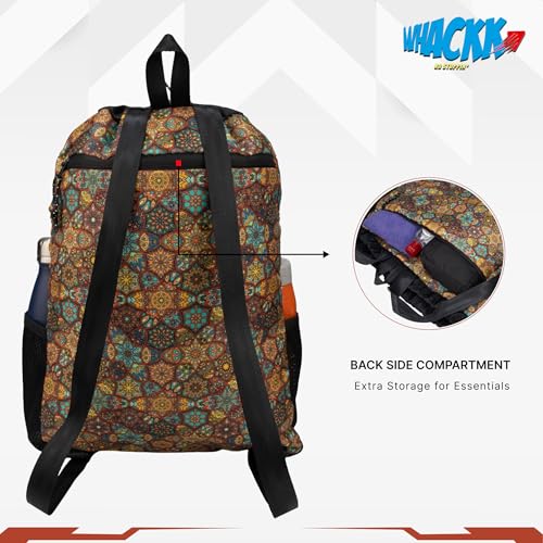 Image of WHACKK Tornado Printed Football Bag | Football Kit Bag with Ball & Shoe Compartment | Unisex Sports Bag for Training, Match Day & Practice