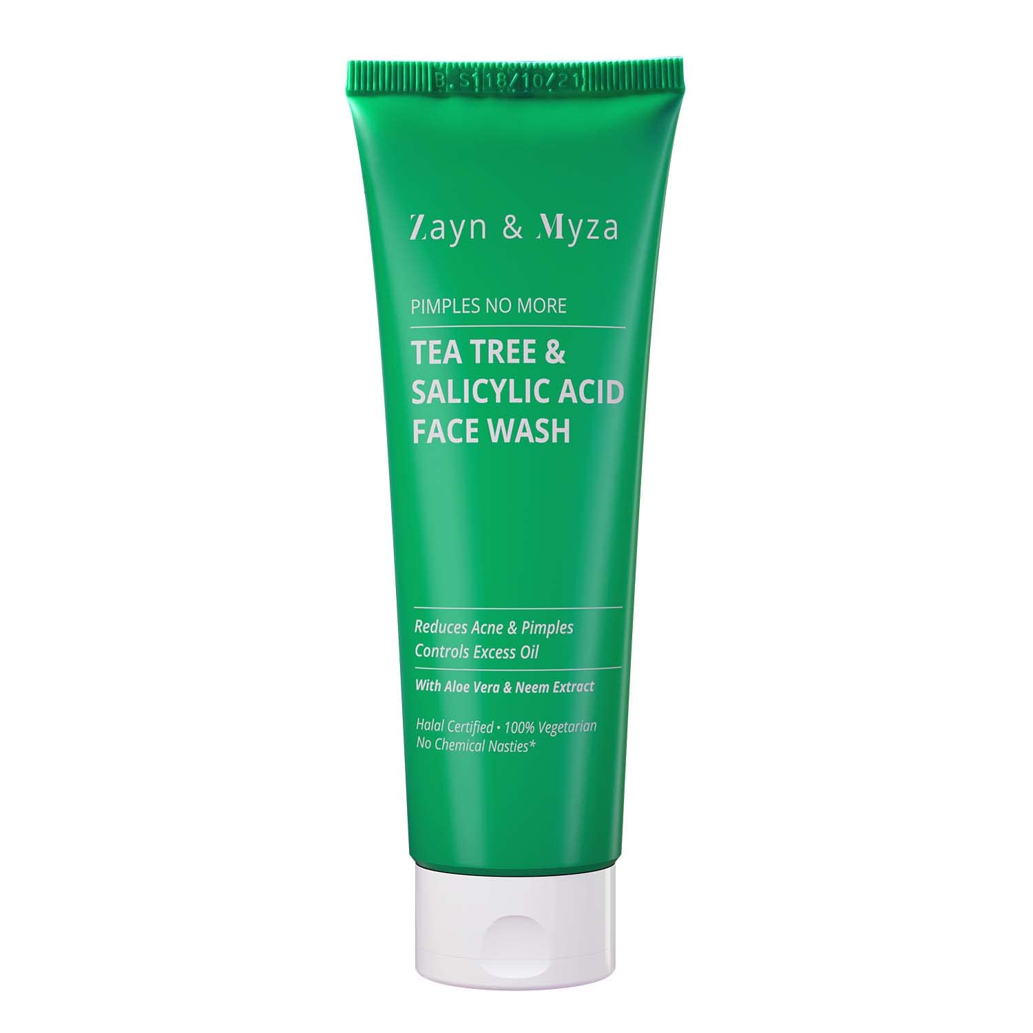 Zayn & Myza Tea tree Face Wash, for Clear & Healthy Skin, No Parabens & Sulphates, Halal & Vegan (Pack of 1)