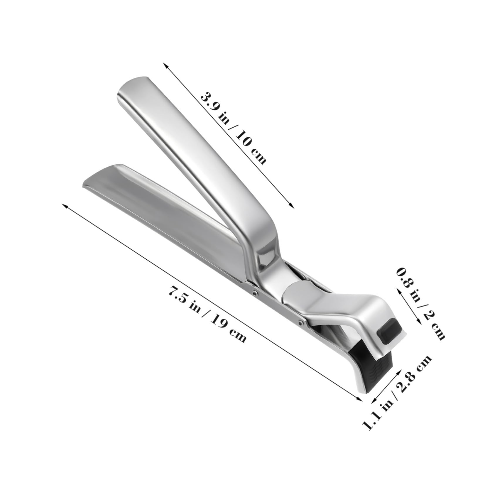 Pinza para Platos Calientes de Acero Inoxidable Antideslizante