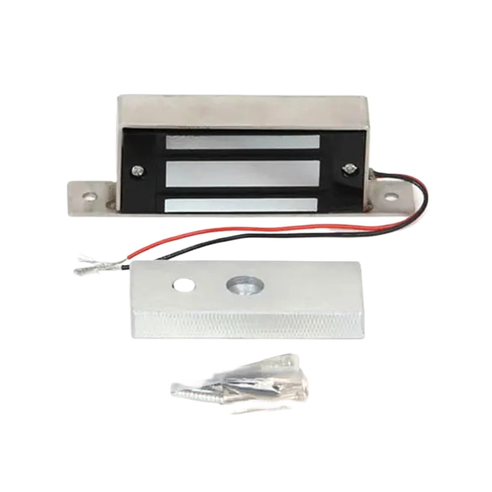 Zamek elektromagnetyczny drzwi, Mini Zamek Magnetyczny 60 Kg Niewidoczna Instalacja Zamki Elektroniczne 12 V Wodoodporne Pojedyncze Drzwi Szafki(24V)