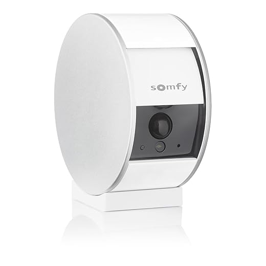 Somfy 2401507 - Indoor Camera | Volet Motorisé | Détecteur de Mouvement & vision nocturne | Haut-Parleur & Microphone