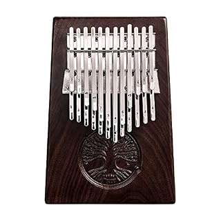 LEOSHI 24/34 Noyer Noir Kalimba Piano À Pouce Clé, Corps Piano À Doigt du Poche, Clavier De Percussion des Doigts avec… - Les Beatles, Paul McCartney, John Lennon, RIngo Starr, George Harrison