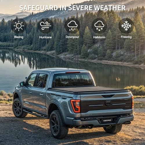 Image of OEDRO Hard Tri-Fold Tonneau Cover for 2007-2013 Chevy Silverado 1500 5.8ft
