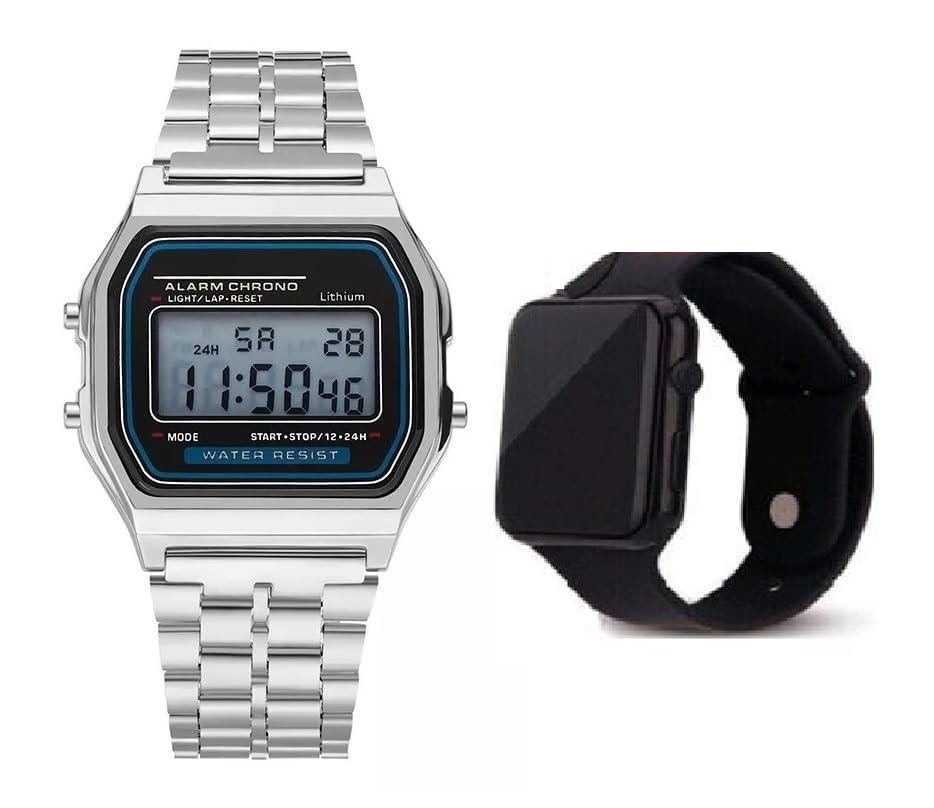 LAKSH Free LED Stylish Mens Black Digital Watch for Men(SR-078) (B0CW1RKP8Q) Amazon Price History, Amazon Price Tracker