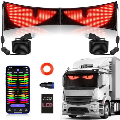 Luces dinámicas ojos de diablo Kjoy para ventana de coche y rutas nocturnas