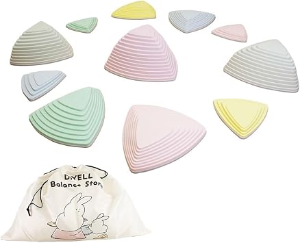 Hop! Play and Train. Balance Stone Beam Set 2-4 Years Old with Non-Slip Attachment Skill Improvement TOP FILM JAPAN BRAND