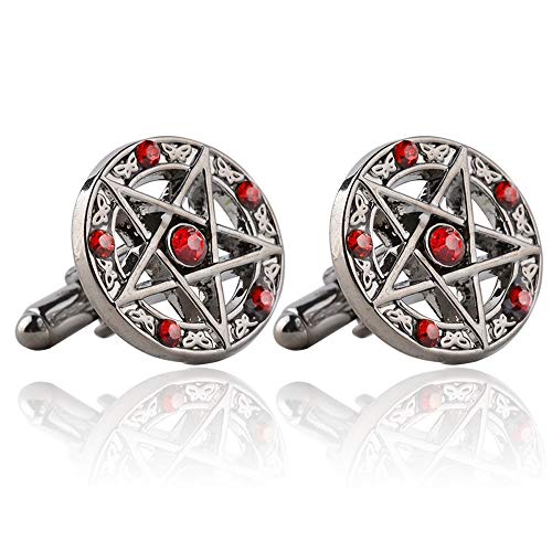 Mancuernillas para Hombre Color Rojo 1 Par miniatura 1