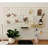 GRIDYMEN Multifunction Electroplated Bling Metal Mesh Grid Panel, Wall Photo Artwork Display and...