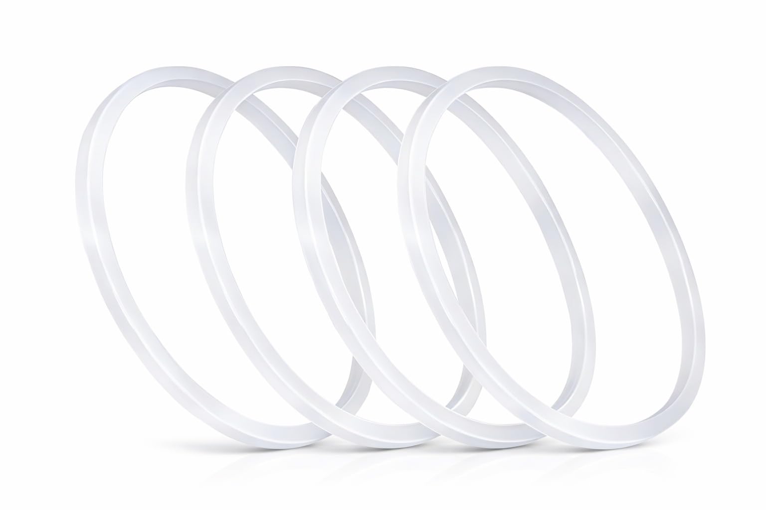 Wonder Star Blender Jar Base Silicone Socket Rings compatible with Magic Bullet & Wonderchef Nutri-Blender, White, Food-Grade, Leak-Proof, Pack of 4-image-13