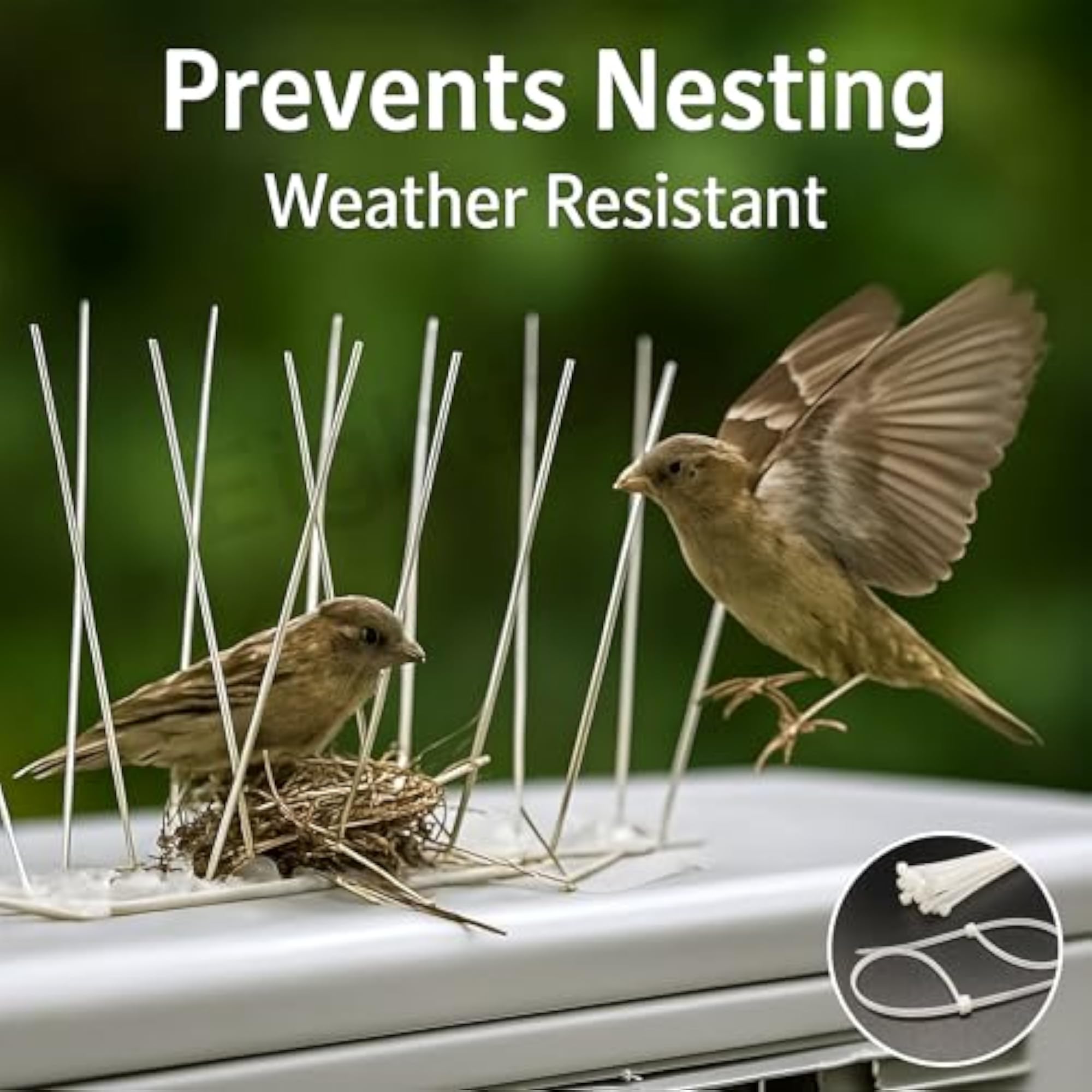 Bird and Pigeon Spikes, Anti-Bird Plastic Spikes for Home Protection