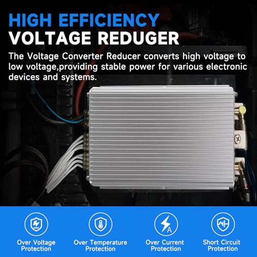Image of 60A 720W Voltage Converter Reducer 48V /36V to 12V,Converter Voltage Regulator,Waterproof Power Transformer for Golf Cart & Truck