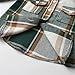 Yaopelky Toddler Boy Flannel Plaid Shirt Kids Long Sleeve Button Down Jacket Lapel Pocket Top Regular Fit Casual Fall Clothes (US, Age, 6 Years, 7 Years, Green)