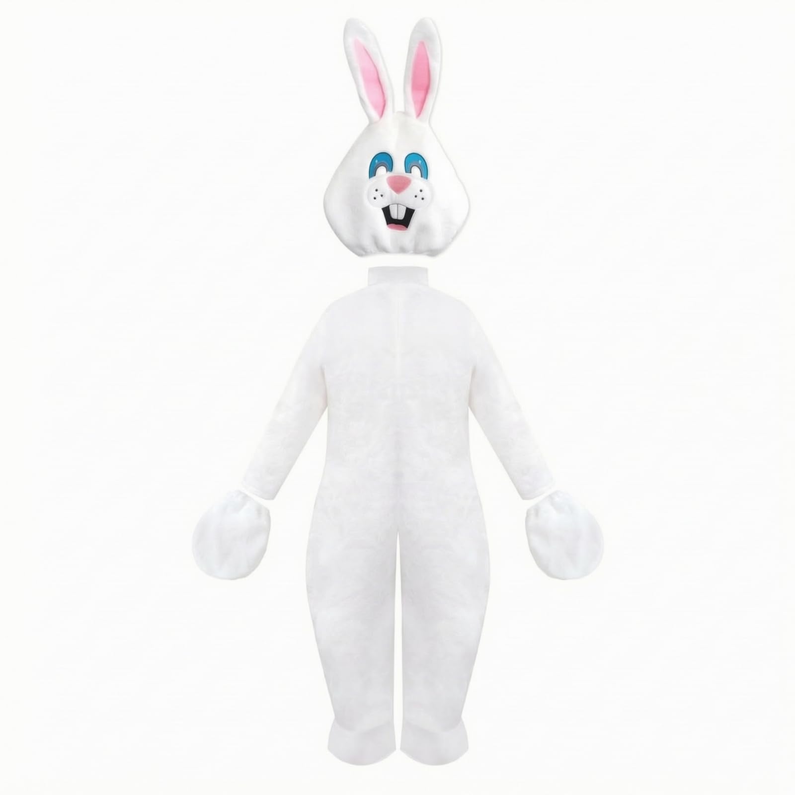 Colcolo Disfraz de Conejo para Niños Traje Jumpsuit Capucha con y de Peluche de una Pieza con Abertura Delantera Adecuado para, Conejo De Peluche, XL