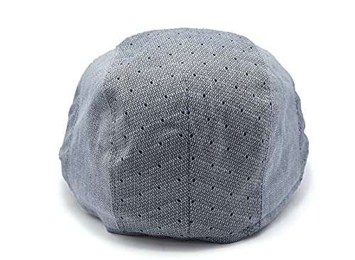 Bonnet d'été à motif pointillé gris avec structure 5 bandes