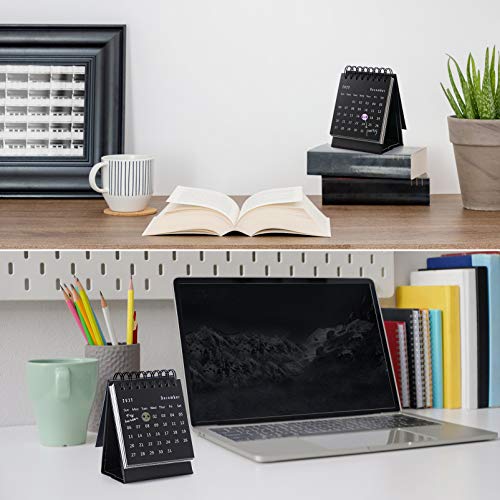 TOYANDONA Mini 2021 Desktop Kalender Opvouwbare Dubbele Coils Kalender Dagelijks Memo Schedule Planner Organizer voor… - Image 7