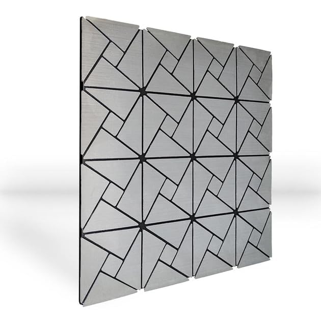 Creative Wallpaper Peel and Stick Backsplash Metal Tile,Premium Self-Adhesive Aluminum Mosaic Sticker for Kitchen Wall Sheet Peel and Stick Kitchen Backsplash Tile, PVC Self-Adhesive (1, AD) (B0DD8VWN15) Amazon Price History, Amazon Price Tracker