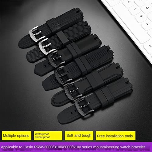 Bracelet silicone montre PRW6100y accessoires résine - 5