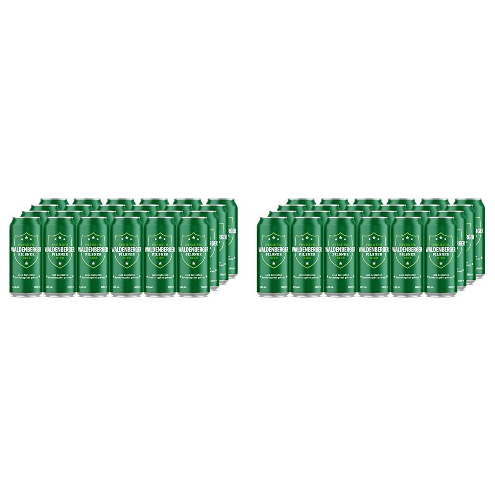 Waldenberger Premium Pilsner Bier, 24 x 0,5 l (Packung mit 2)