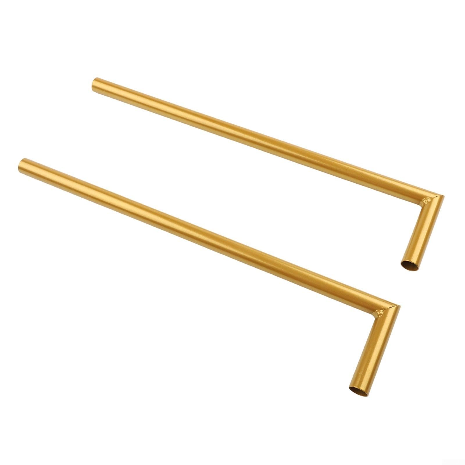 Soporte de barra de metal con dimensiones ajustables para decoración de mesa en varios tamaños y diseños de lugar (dorado)
