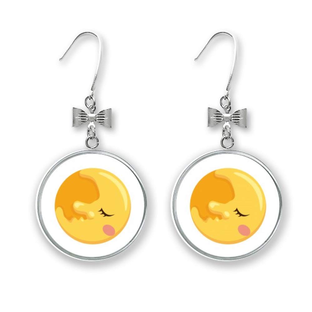 Boucles d'oreilles nœud lune en métal légères pour oreilles sensibles - 4